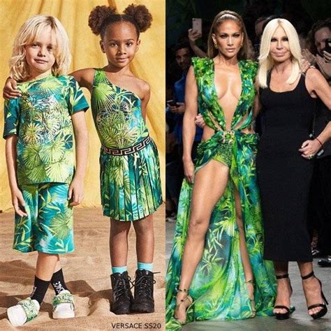 jennifer lopez green jungle Versace